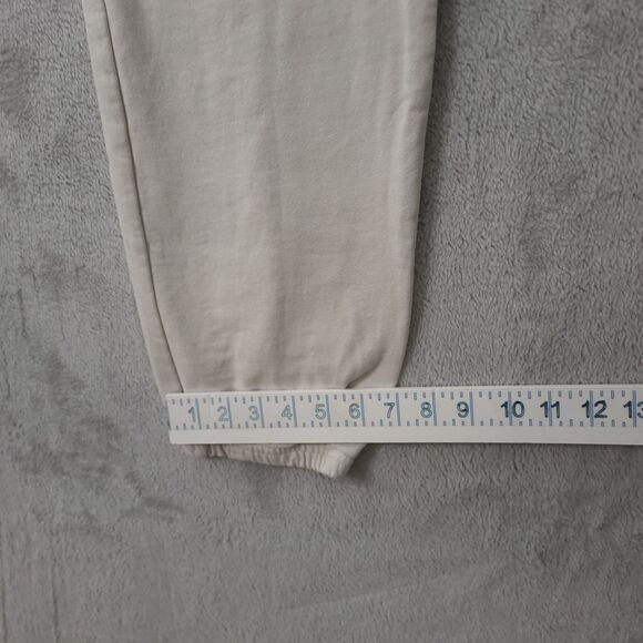 Talentless Sweatpants Jogger Mens Off White Size M Elastic Waist Drawstring - Picture 7 of 13